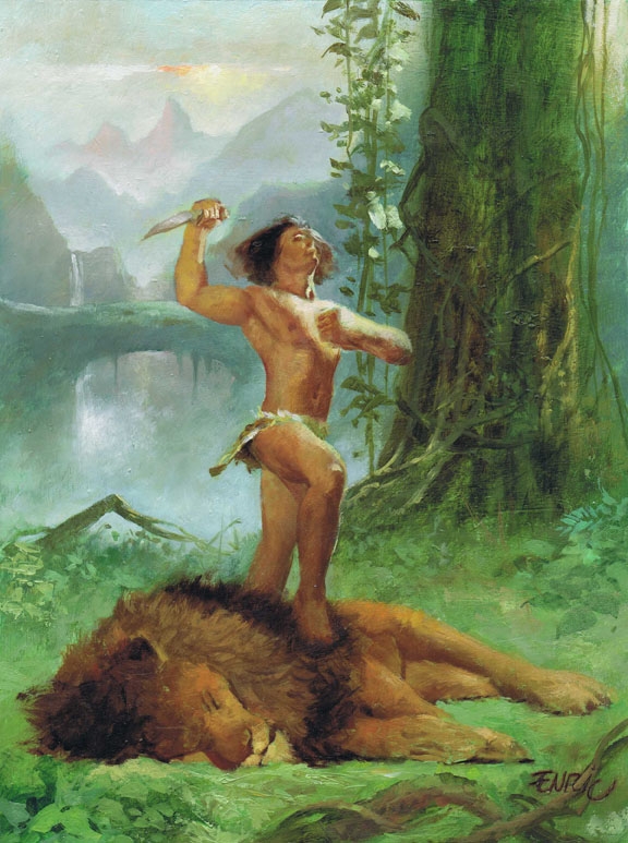 576x773 Tarzan Painting Tarzan Art Ronald Frasers Original Comic Art - Tarzan Painting