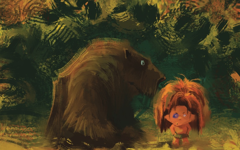 835x522 Young Tarzan By Creature Design On Storybird - Tarzan Painting