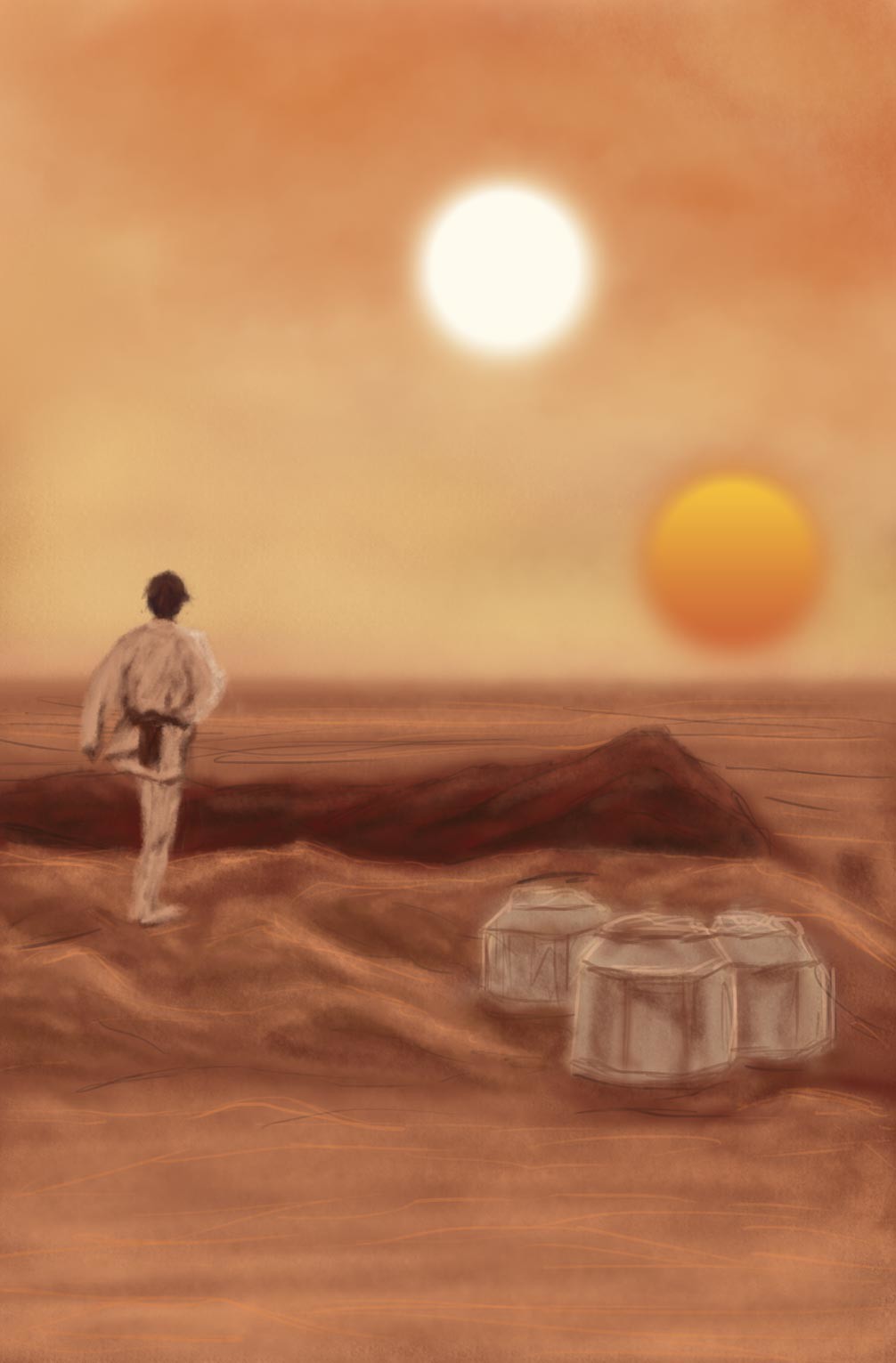1006x1531 Artstation - Tatooine Painting