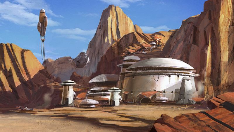 800x450 Tatooine Art - Tatooine Painting