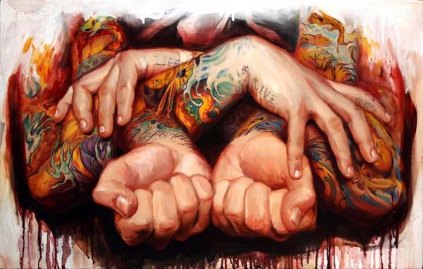600x382 Five Inspiring Painters Who Became Tattoo Artists Art - Tattoo Artist Painting