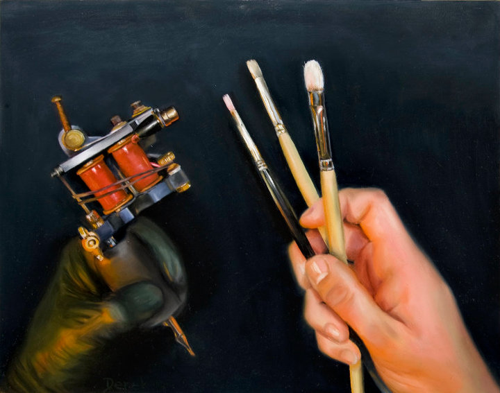 720x567 Jinxi Boo - Tattoo Artist Painting