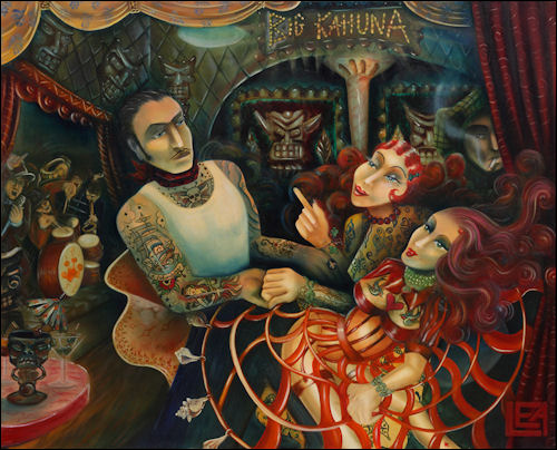 500x404 An Interview With Painter And Tattoo Artist, Lea Vendetta - Tattoo Artist Painting
