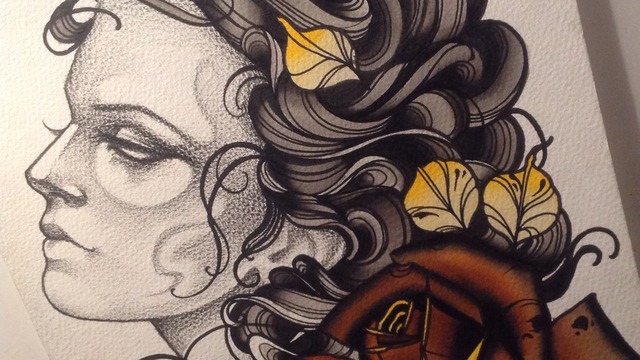 640x360 Custom Tattoo Artist Tumblr - Tattoo Artist Painting