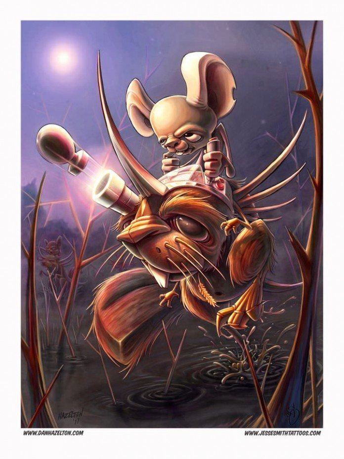 696x928 Awesome Tattoo Paintings By New School Artist Jesse Smith Tattoo - Tattoo Artist Painting