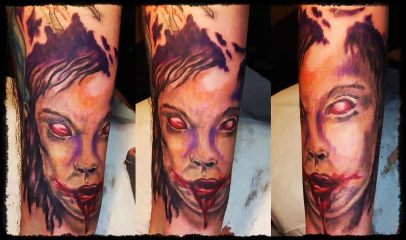 800x474 Painting Style Tattoo By Tattoobodo - Tattoo Painting Style