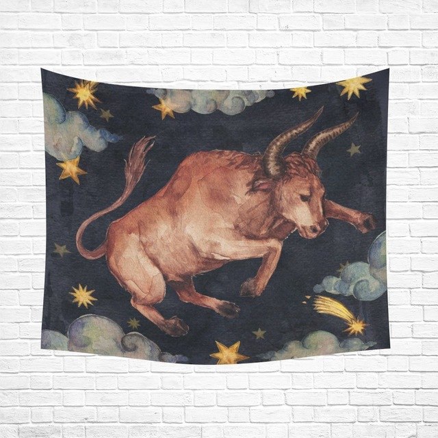 640x640 Warm Tour Vintage Retro Taurus Painting Home Decor Wall Art - Taurus Painting