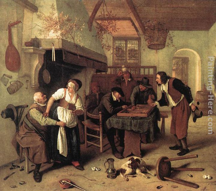 720x639 Jan Steen In The Tavern Painting Anysize 50% Off - Tavern Painting