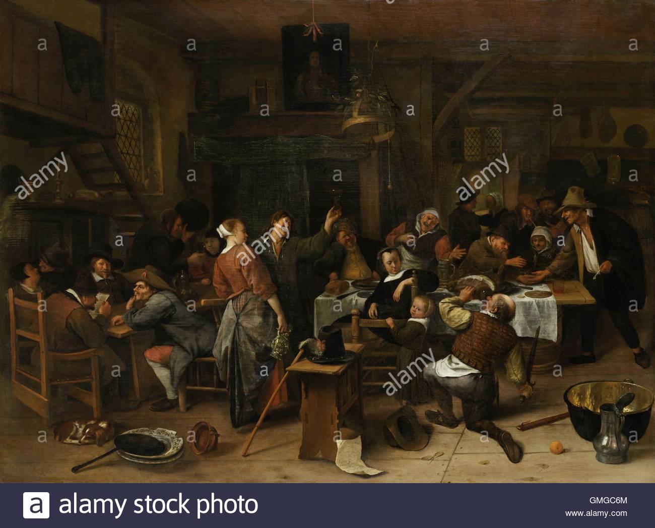 1300x1047 Prince's Day, By Jan Steen, 1660 79, Dutch Painting, Oil On Panel - Tavern Painting