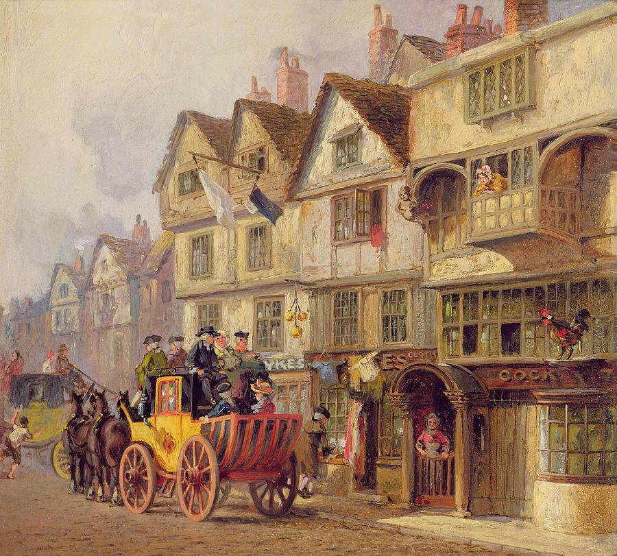 900x811 The Cock Tavern Painting By Albert Joseph Moore - Tavern Painting