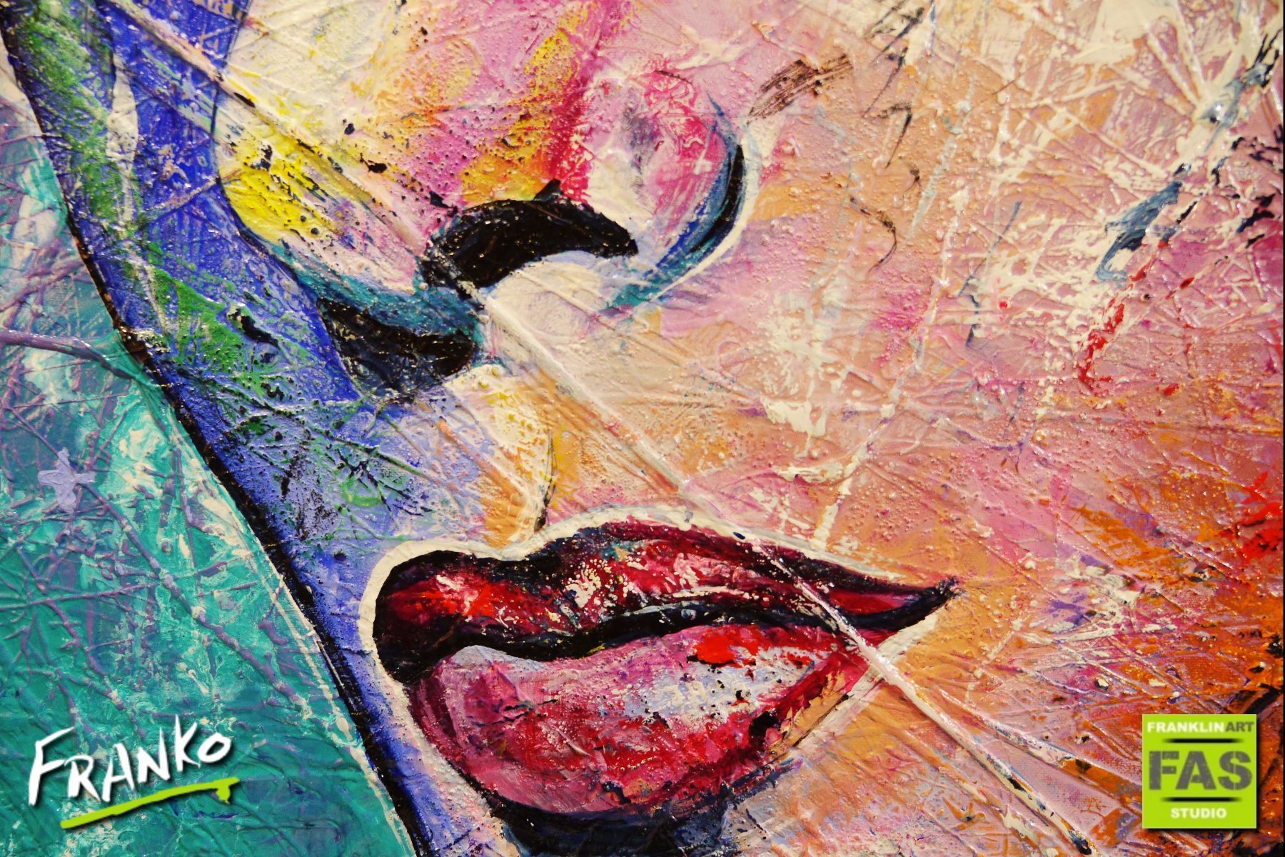 1800x1200 Violet Liz 120cm X 150cm Elizabeth Taylor Painting (Sold) - Taylor Painting