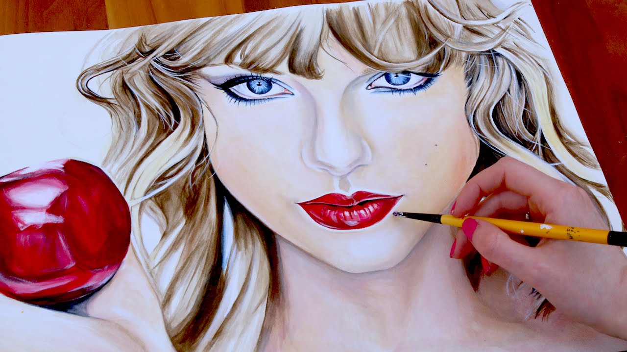 1280x719 Taylor Swift Blank Space Painting - Taylor Swift Painting