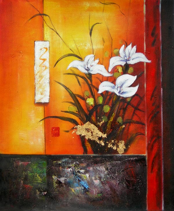 600x726 Abstract Flower Hand Painted Oil Painting On Canvas Tds Cx380 - Tds Painting