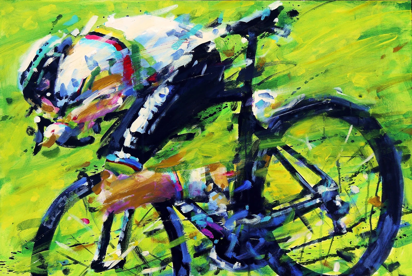 1600x1073 Painting Le Tour Peter Sagan, Tour De Suisse 2017 - Tds Painting