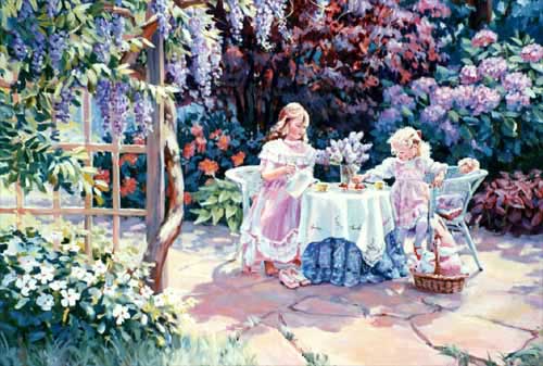 500x337 Tea Party - Tea Party Painting