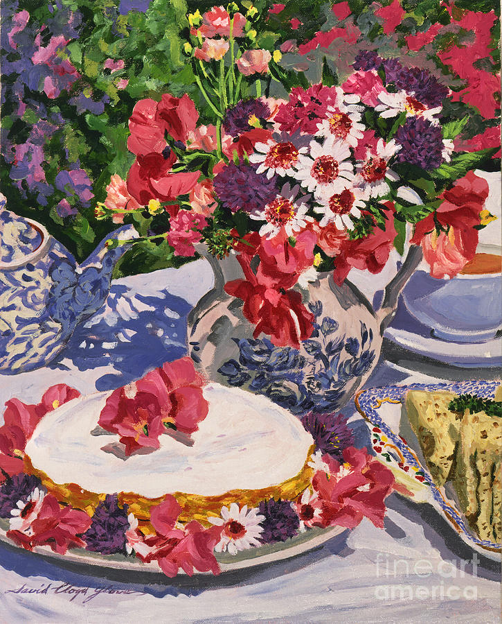 725x900 Tea Party Painting By David Lloyd Glover - Tea Party Painting