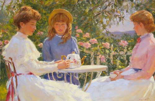 500x328 Tea Party Greg Harris Fine Art - Tea Party Painting