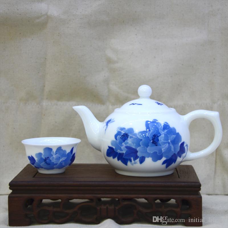 800x800 2018 Blue And White Porcelain Tea Set With Chinese Fine Brush - Tea Set Painting