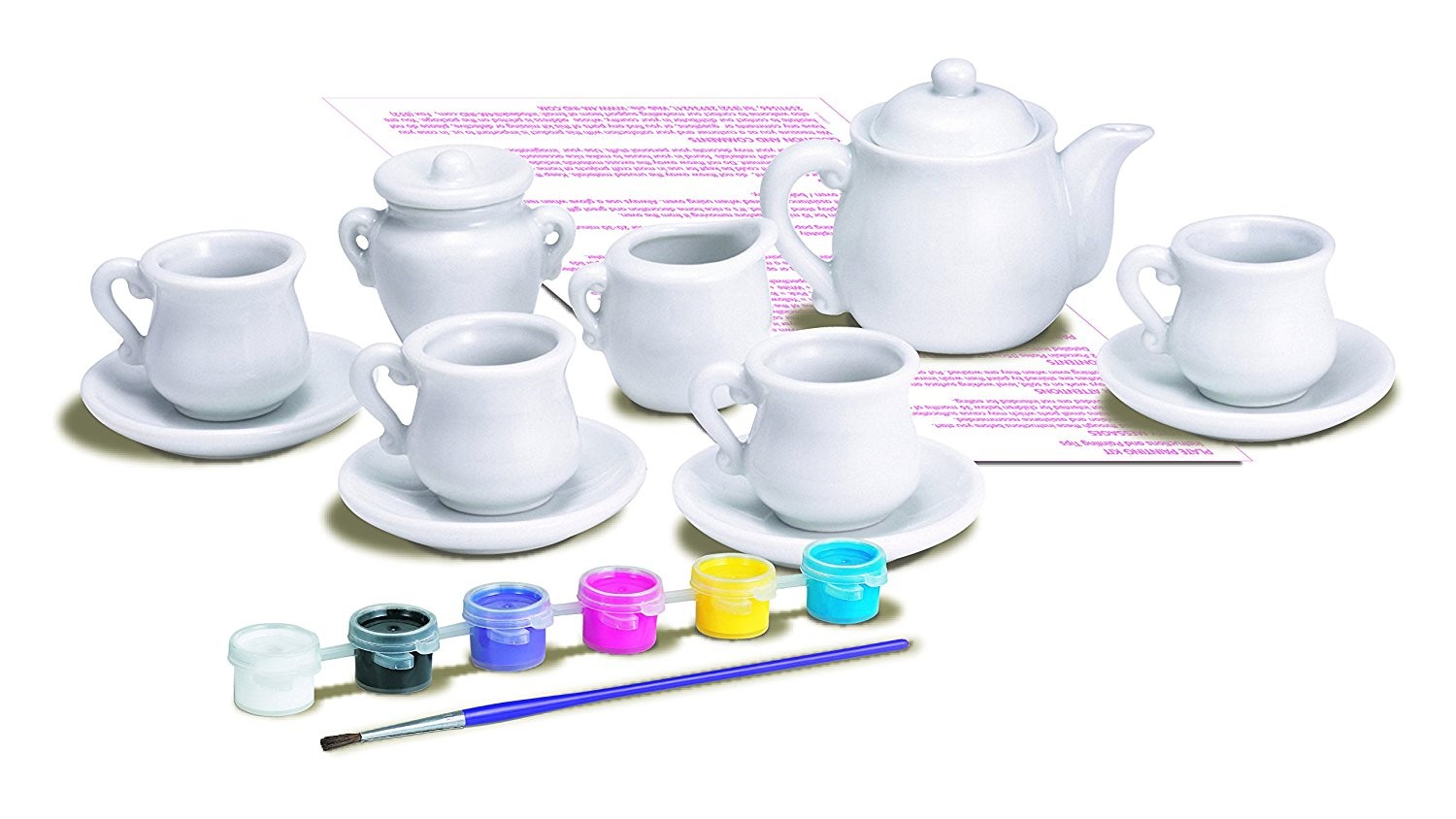 1500x844 4m Tea Set Painting Kit - Tea Set Painting