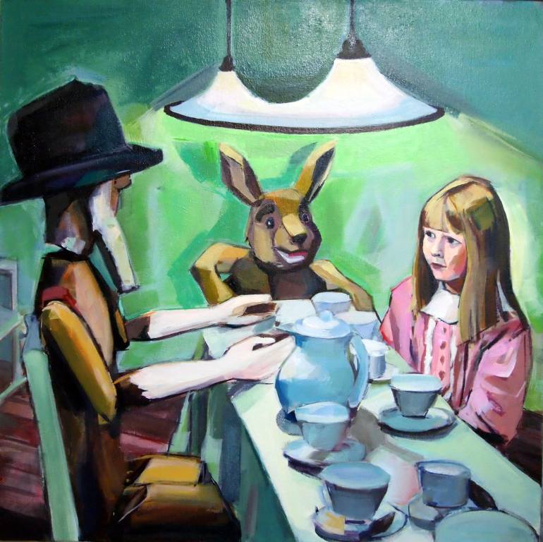 770x768 Saatchi Art Tea Time Painting By Hyunju Kim - Tea Time Painting