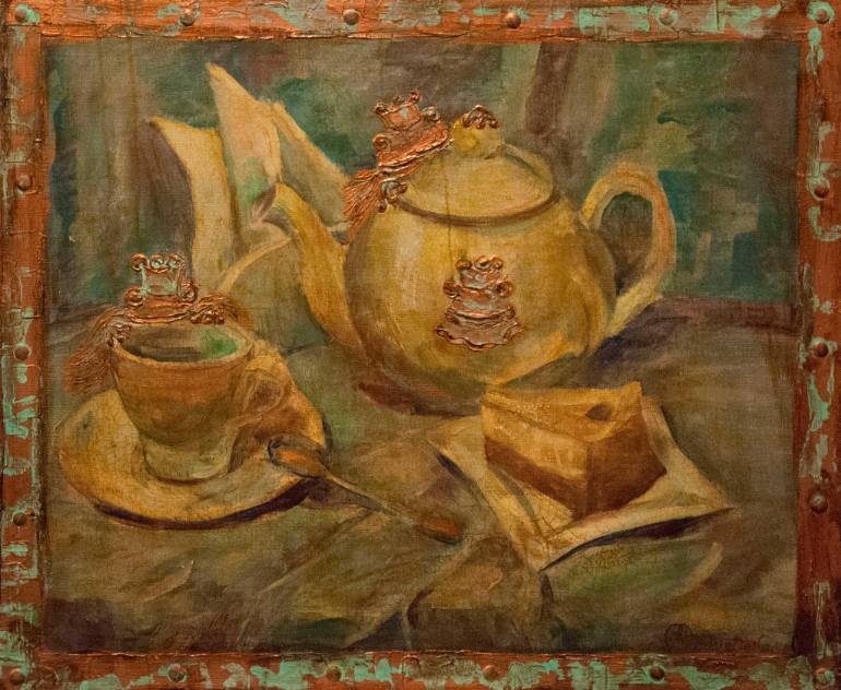 770x632 Saatchi Art Tea Time Painting By Sana Verba - Tea Time Painting
