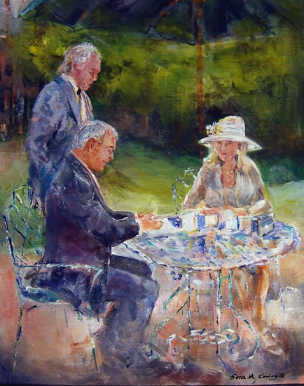 434x550 Woking Art Gallery - Tea Time Painting