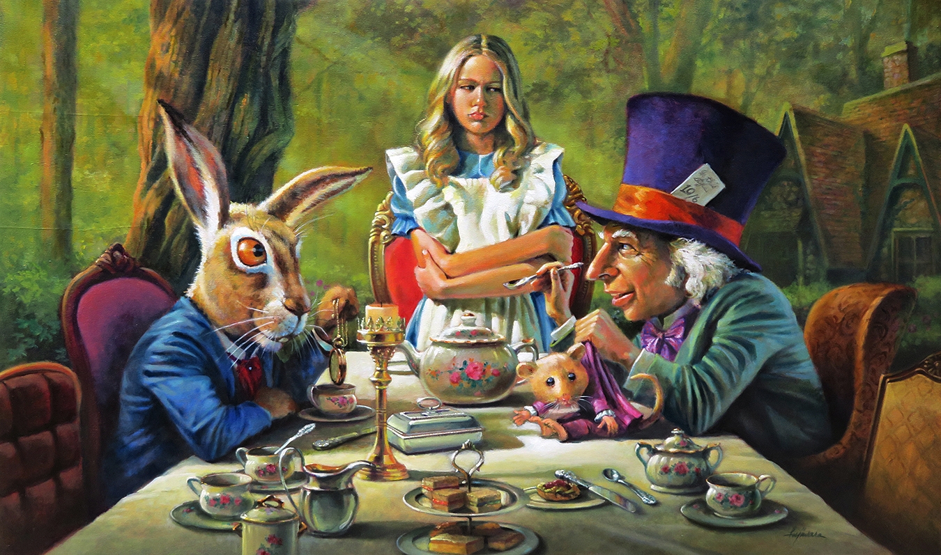 1350x797 Kim Fujiwara - Tea Time Painting