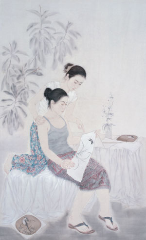 300x495 Teachers' Ink Painting Show Opens For Teacher's Day[33]chinadaily - Teachers Day Painting