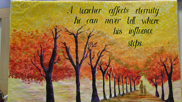 600x338 Hiranandani Foundation School, Thane . - Teachers Day Painting