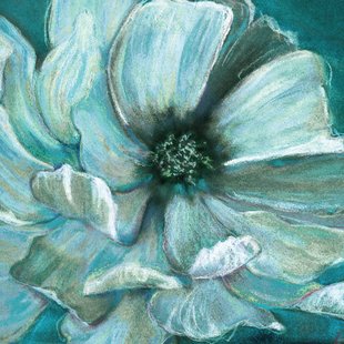 310x310 Teal Flower Wall Art Wayfair - Teal Flower Painting