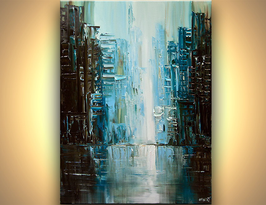 850x653 Painting - Teal Painting