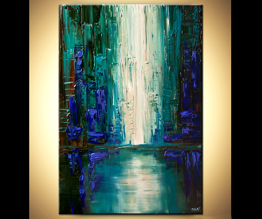 850x711 Painting - Teal Painting