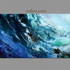 300x300 Teal Abstract Paintings, Amazing Original Abstract Cityscapes By - Teal Painting