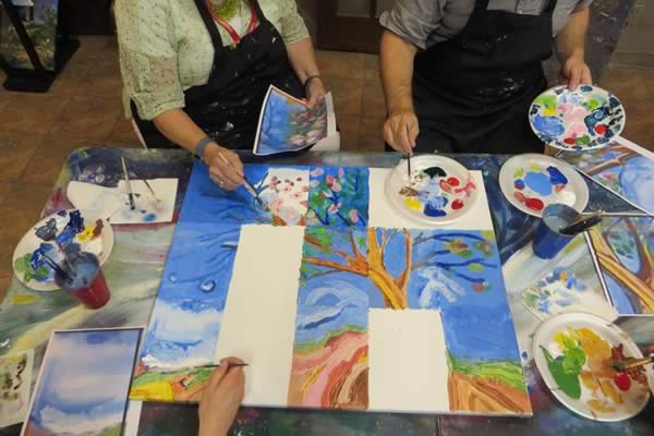 600x400 Corporate Amp Team Building Painting Events Private Wine Amp Paint - Team Painting