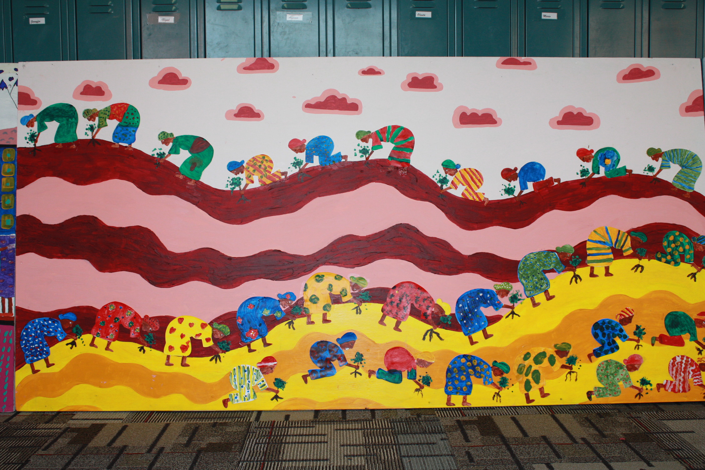 2256x1504 Hope Academy Students Painting A Story Of Peace, Equality, - Teamwork Painting