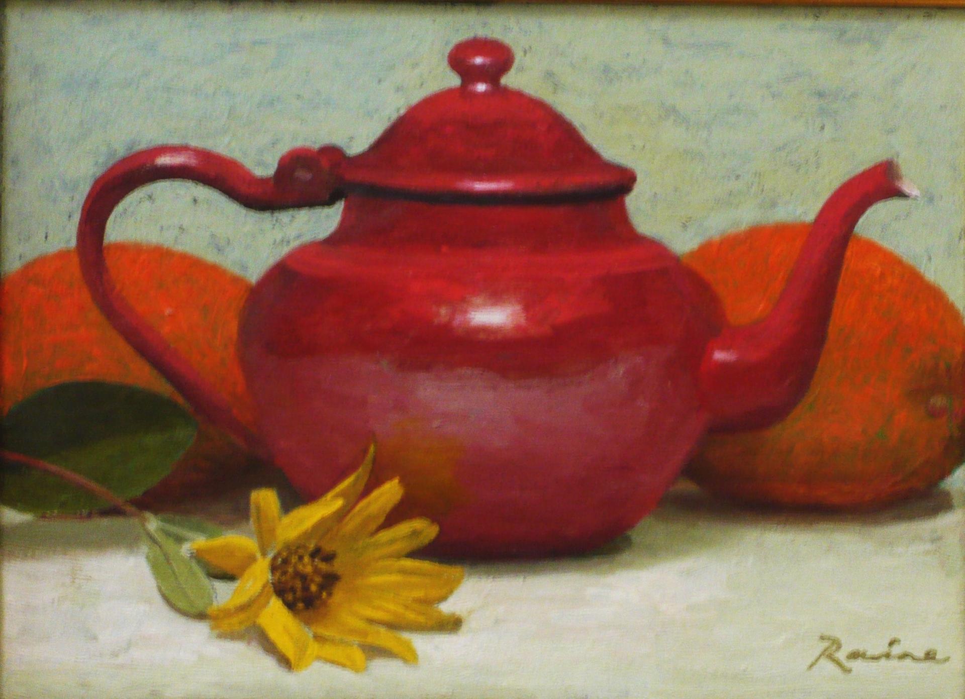 1920x1391 Little Red Teapot Teapot Paintings By John Paul Raine - Teapot Painting