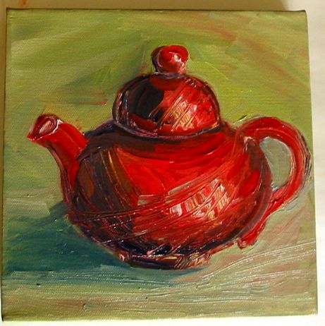 461x462 Img 0007.jpg Pixels Watercolor Acrylic - Teapot Painting