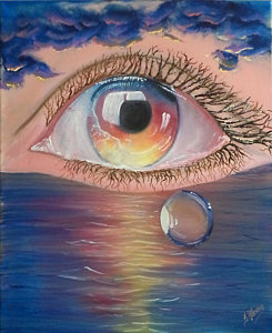 245x300 Teardrop Paintings Fine Art America - Teardrop Painting