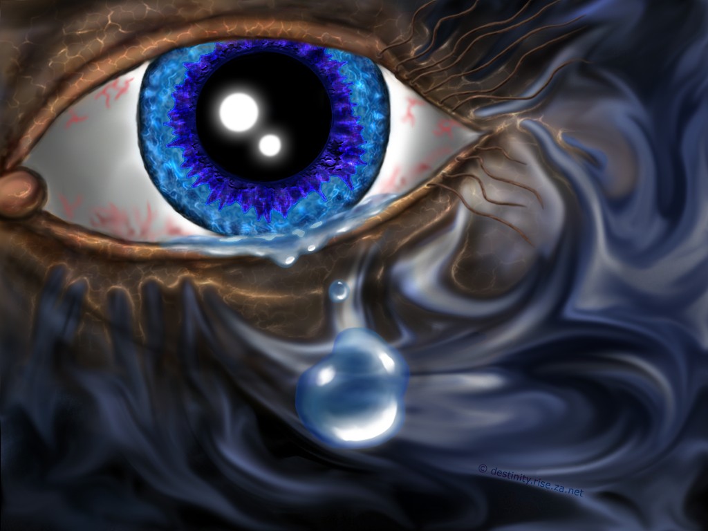 1024x768 Teardrop By Soulriser - Teardrop Painting