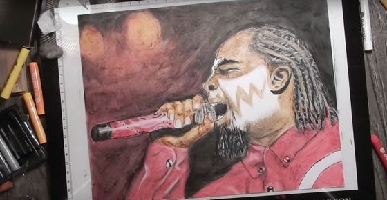 560x290 Tech N9ne Has Become A Popular Figure Amongst The World Of Fan Art - Tech N9ne Painting