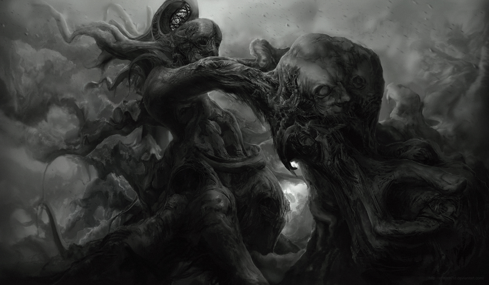 1663x970 The Dark Art Of Stray Child Art Style Techno - Techno Painting