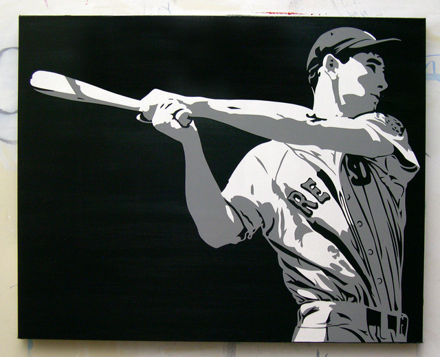 640x520 Painting Portraits Ted Williams Ted Williams - Ted Williams Painting