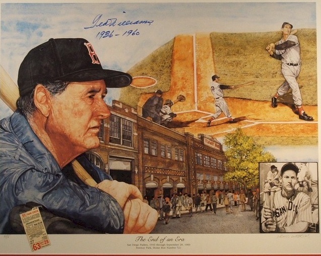 637x509 Ted Williams - Ted Williams Painting