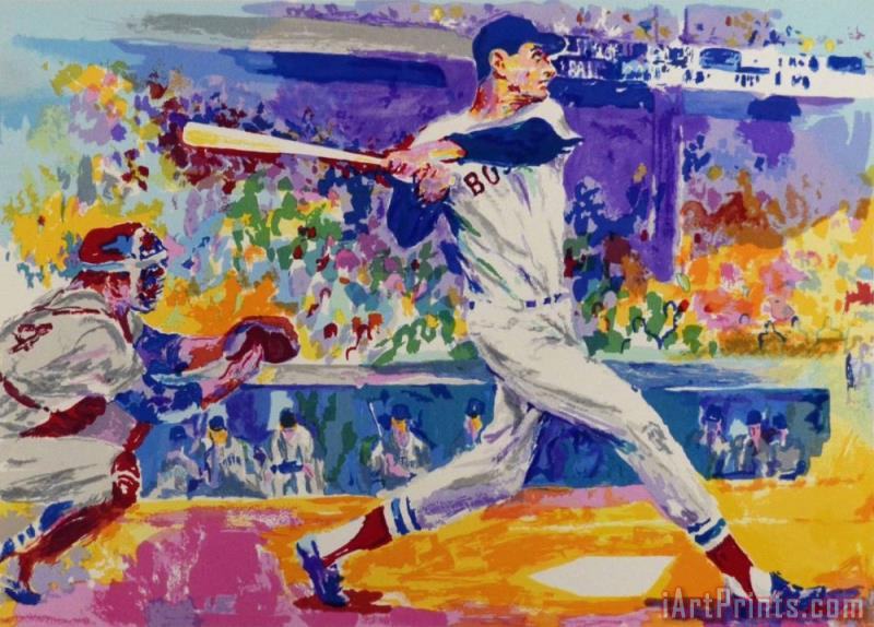 800x574 Leroy Neiman Ted Williams Painting - Ted Williams Painting