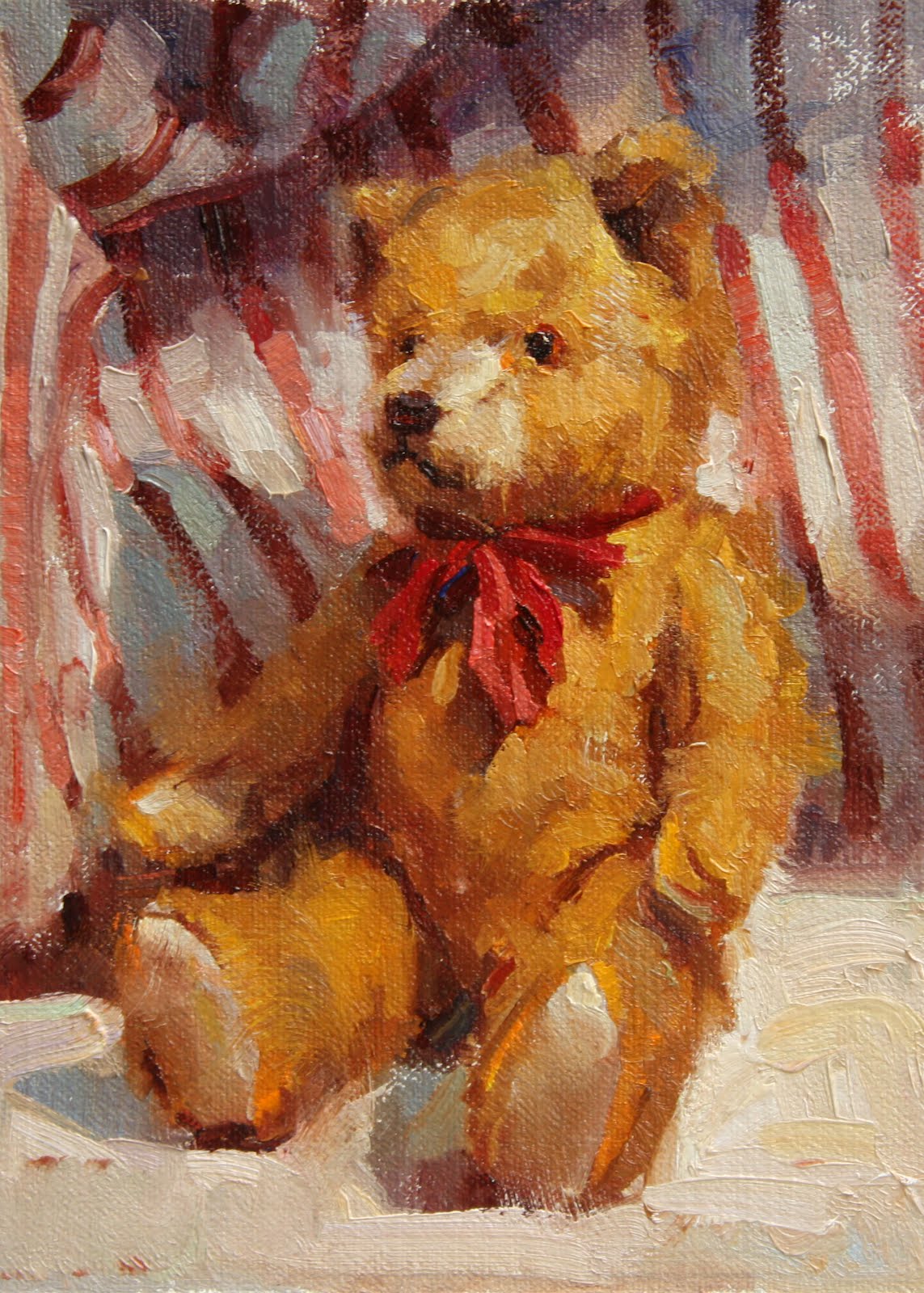1143x1600 Duchess Trading New Painting Tiny Teddy Bear - Teddy Bear Painting