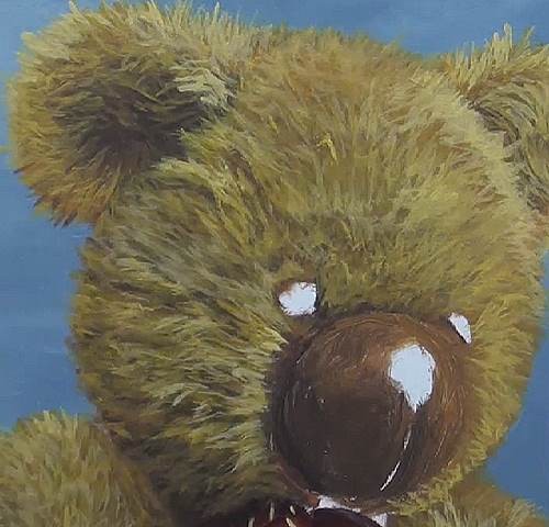 500x480 How To Paint A Teddy Bear In Acrylic Online Art Lessons - Teddy Bear Painting