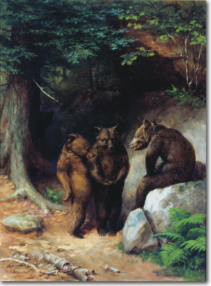 430x582 The Beard Bears - Teddy Bear Picnic Painting