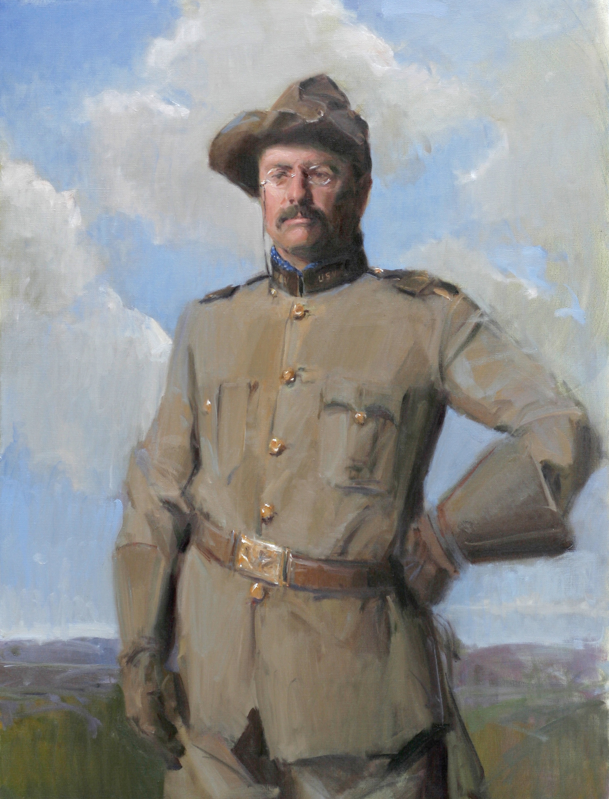 2400x3148 Portrait Of President Theodore Roosevelt By Michael Shane Neal - Teddy Roosevelt Painting
