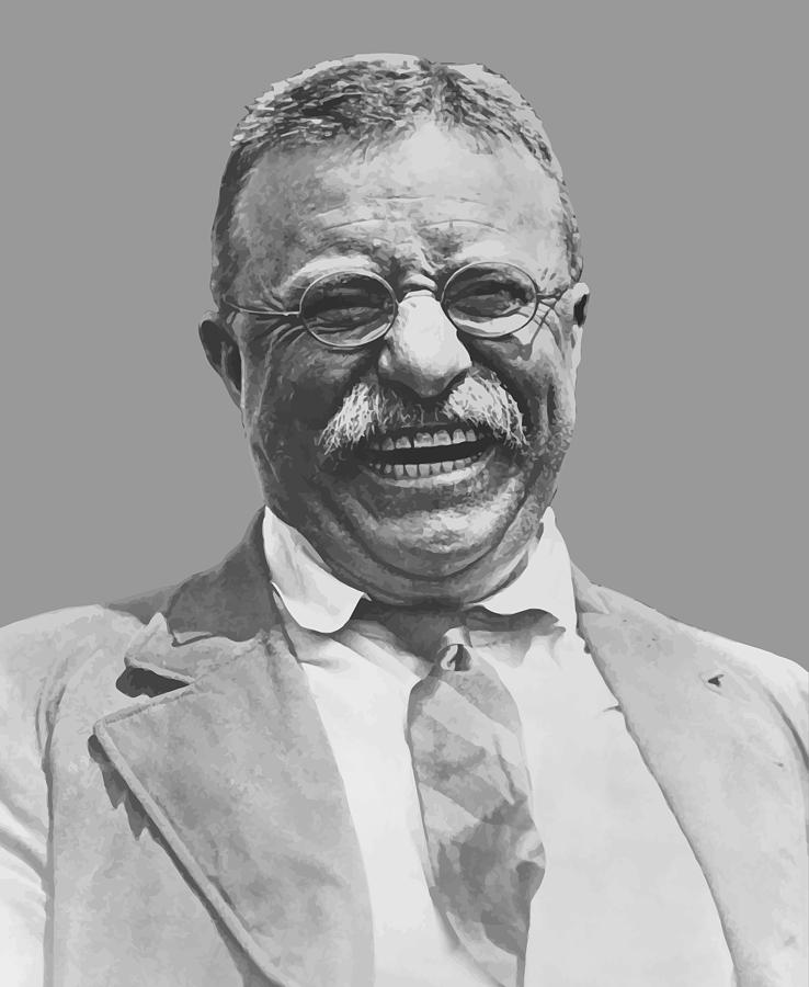 738x900 President Teddy Roosevelt Painting By War Is Hell Store - Teddy Roosevelt Painting