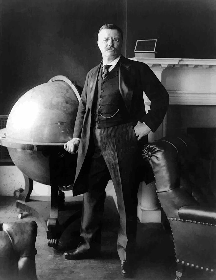 696x900 President Theodore Roosevelt Painting By War Is Hell Store - Teddy Roosevelt Painting